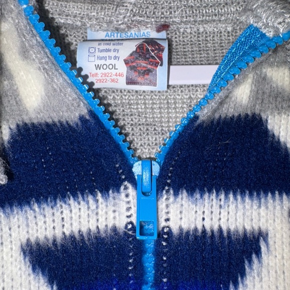 Patterned Wool Zip-up Jacket - Picture 4 of 8